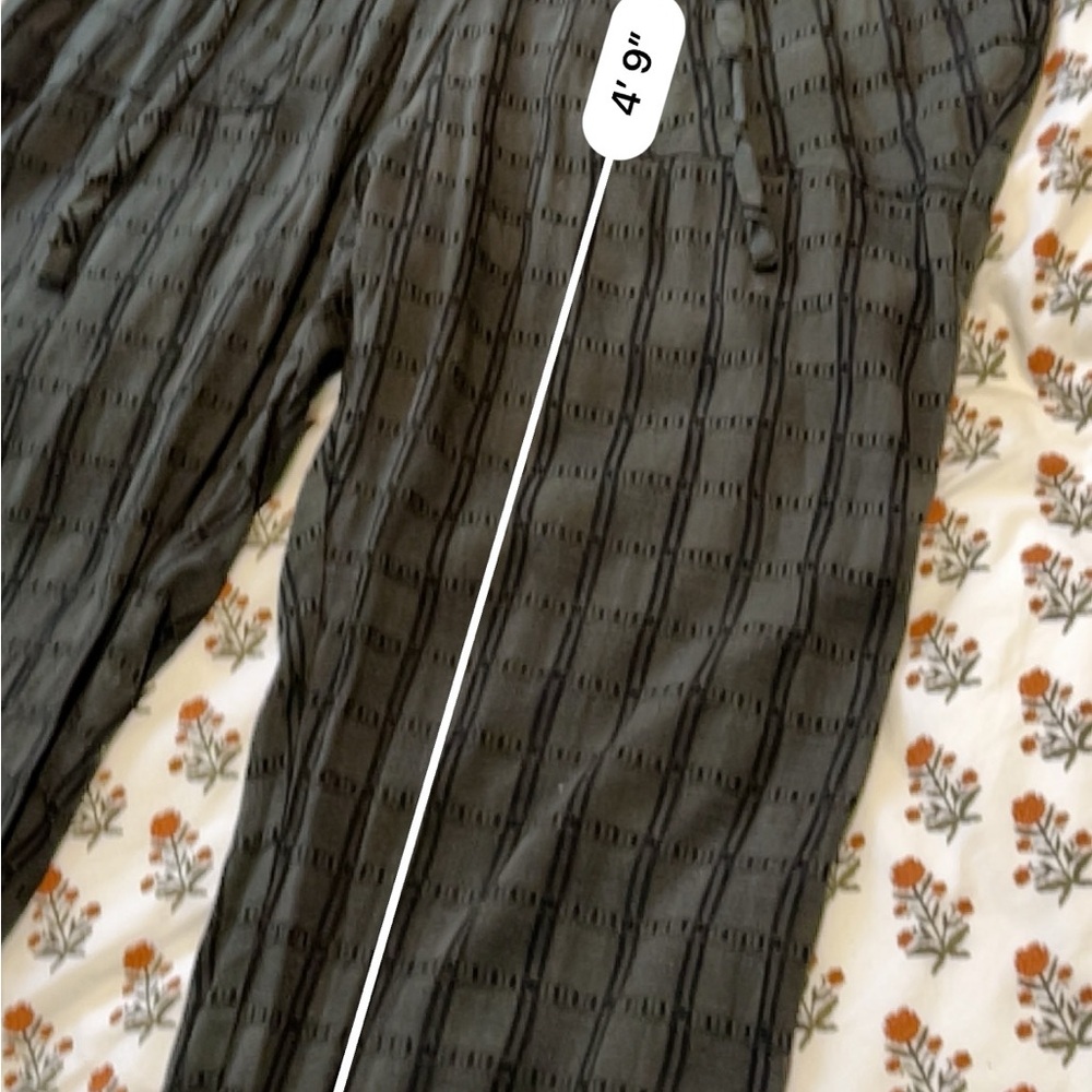 Whimsy + Row Remy Jumpsuit Hunter Plaid Large - Picture 13 of 16